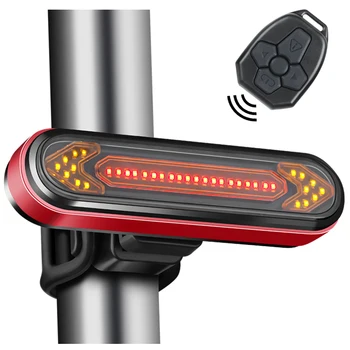 Jalgratta Valgus, USB Laetav Saba Kerge Hoiatus Jalgratta Tagumine Tuli Smart Wireless Remote Turn Signal Light LED Jalgratta Laterna