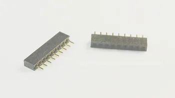 20pcs 1x9 P 9-Pin 2,0 mm PCB Naine Header Pin Päised ühes reas Otse Läbi Augu Isolaator, kõrgus 4.30 mm Rohs, Reach -