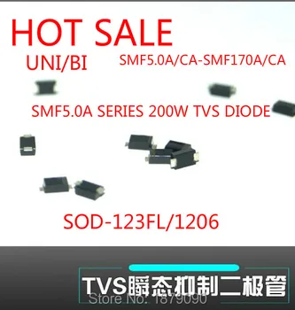 SMF11A SMF11CA SMF12A SMF12CA SMF13A SMF13CA 200W 11V 12V 13V UNI/BI SOD-123FL/1206 TVS diood 100TK/500PCS/3000PCS