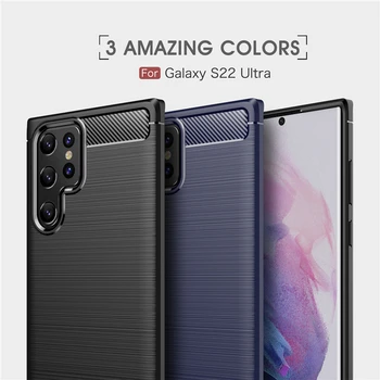 Samsung Galaxy S22 Ultra Juhul Silikoonist Pehme Fundas Kummist Protective Case For Samsung S22 Ultra Kate Galaxy S22 Ultra