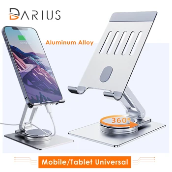 360° Pööramine Kokkupandav Alumiiniumist Töölaud Mobiiltelefoni Stand Nutitelefoni Toetust Tablett Laua iPhone iPad Laua Metallist Omanik Sulg