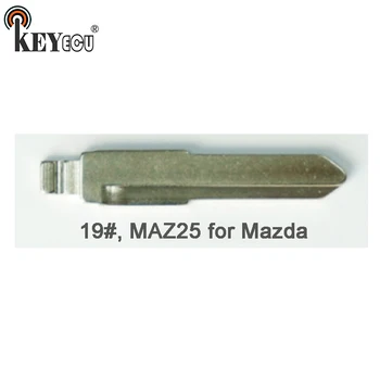 KEYECU 10x KEYDIY Universaalsed Puldid Klapp Võtme Tera 19#, MAZ25 jaoks Mazda