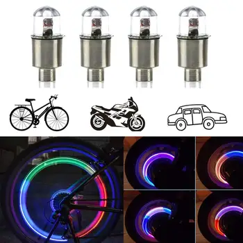 Jalgratta LED Light Mountain Bike Neoon Valgus Rehvi Gaasi Pihusti Klapp Core Glow Stick Jalgrattasõit Lamp Rehvi Mütsid, Ratta Kodarad Flash Valgus