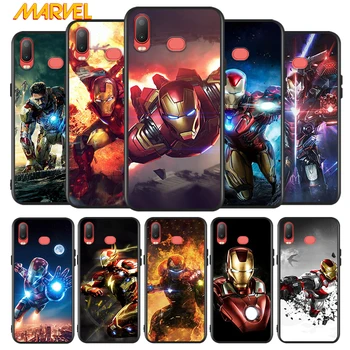 Iron Man Marvel kangelane Samsung Galaxy A9 A8 Star A750 A7 A6 A5 A3 Pluss 2018 2017 2016 Silikoon Musta Telefoni Juhul, Pehme Kaas