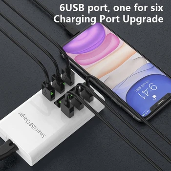 30W Multi-port USB Laadija 5V 2A mobiiltelefoni Kiire laadimisjaama Laadimine USB Hub, USB-Seina Laadija Koos LED-Indikaator