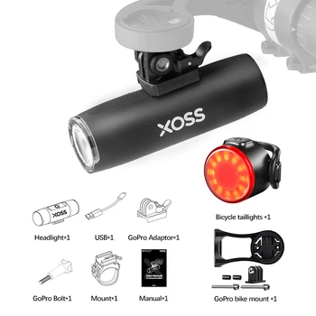 XOSS XL-400 Jalgratta Valgus, Esitulede Veekindel USB Laetav MTB Ees Lamp 400Lumen Jalgratta Taskulamp, Lambi Tarvikud