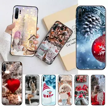 talv jõulud tüdruk vibes kohvi Telefoni Puhul Huawei honor Mate 10 20 30 40 i 9 8 pro x-Lite P smart 2019 Y5 2018 nova 5t