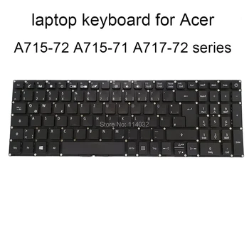 Asendamine klaviatuurid A715 72 71 Acer Aspire 7 A715-72G GR saksa must sülearvuti klaviatuuri LV5T A80B NKI151708B originaal uus