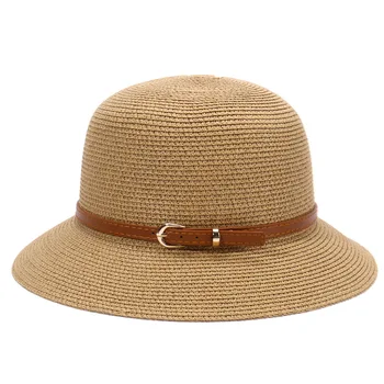 Uus Looduslik Panama Pehme Kujuga Õled Müts Summer Naised Mehed Lai Nokk Beach Vöö Päike ühise Põllumajanduspoliitika UV Kaitse Fedora Müts Reguleeritav