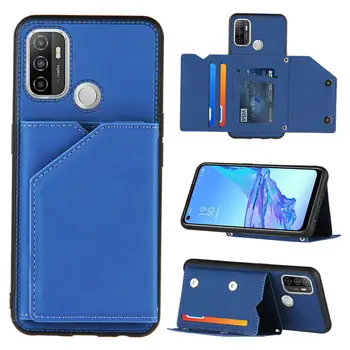 Eest OPPO A53 s 2020 Flip Case for OPPO A53s A74 A94 Nahast Kaardi Pesa Tagasi Juhul Realme 8i 8 Pro C11, C25, s C15 Reno 6 Pro Plus 5Z