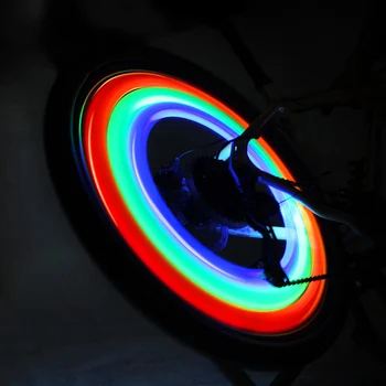Bike Wheel Light Öö Jalgrattaga Jalgratta Rehvi Ventiili 7 Led Flash Rääkis Ratas Kerge 30 Liiki Flash Ratsutamine Ohutus