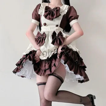 2022 Armas Magus Lolita Kleit Kohviku Teenindaja Neiu Riided Kawaii Pehme Õed Ruffle Kleit Valge Põll Halloween Cosplay Kostüümid