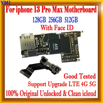 NR-ID Konto iPhone 13 Pro MAX Emaplaadi Koos IOS Süsteemi Loogika juhatuse 128GB Testitud Ning Toetada Update Lukustamata Mainboard