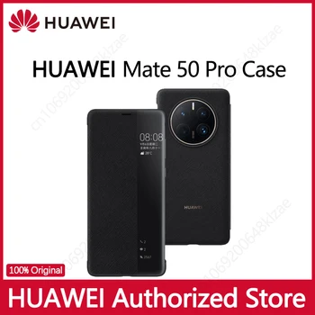 Algne Huawei Mate 50 Pro case Smart Klapp Juhul Naha Magada Auto Wake PU Nahast Juhtudel Ühilduv Huawei Mate 50 Mate50Pro