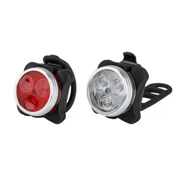 Sisseehitatud Aku, USB Laetav LED Jalgratta Valgus Jalgratta lamp Cycling Set Särav Ees Esitulede Tagumised Tagasi Saba Lanterna 4 Režiimid