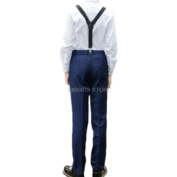 Pikad püksid Poistele Õpilane Pikad Püksid, Millel on Vaba Suspender Teismelised koolivormid Lastele Riided 3-16 Aastat Vestidos