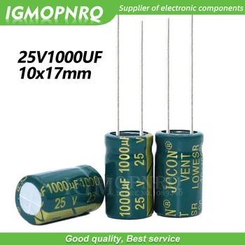 10TK 25V1000UF 10*17mm igmopnrq Alumiinium-elektrolüütkondensaatorid kondensaator kõrge sage madal takistus 10x17mm