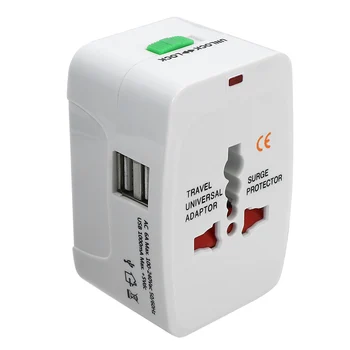 Rahvusvaheline Plug Adapter World Travel AC Laadija Adapter Kõik Ühes 2 USB Port, Universaalne AU USA UK EU Converter