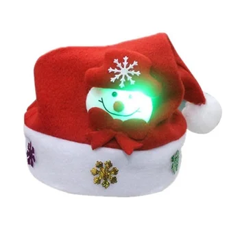 Jõulud LED Valgus Müts Cartoon Santa Claus/Põder/Lumememm Xmas ühise Põllumajanduspoliitika Täiskasvanud Lapsed S55