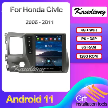 Kaudiony Tesla Stiilis Android 11 Honda Civic 2013-2019 Auto Raadio GPS Navigation Auto DVD Multimeedia Mängija 4G DSP Stereo