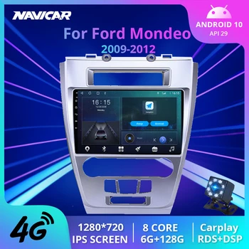 2Din Android10 autoraadio Ford Fusion, Mondeo Mustang 2009-2012 GPS Navigation Stereo Vastuvõtja Auto Video Auto Multimeedia Mängija