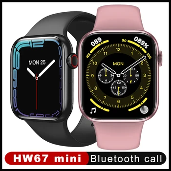 Uus IWO HW67 mini Smart Watch Südame Löögisageduse Monitor Topelt Nupud Helistada Mehed Naised Series 7 Smartwatch pk IOW 13 W66 W56 HW22