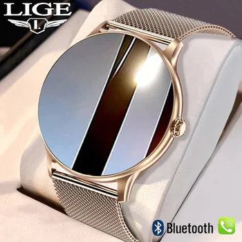 LIGE Daamid Smart Watch Bluetooth Kõne Vaata Sport Fitness Südame Löögisageduse Monitor Vere Hapniku Lady Smartwatch Naiste IOS Android