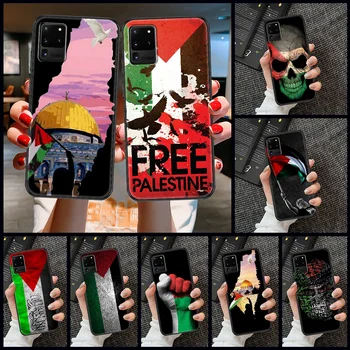 Palestiina Lipu Telefon case For Samsung Galaxy Märkus 4 8 9 10 20 S8 S9 S10 S10E S20 Pluss UITRA black Ultra luksus cover art kaitseraud