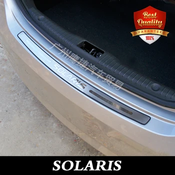 Näiteks Hyundai Solaris Aktsent 2010-2017 Rearguards Roostevabast Terasest Tagumise Kaitseraua Kaitsekile Auto Tarvikud 1tk Car Styling