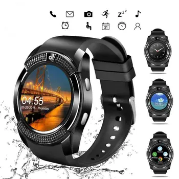 Veekindel Smart Watch Mehed, kellel on Kaamera Bluetooth-ühilduva Smartwatch Pedometer Südame Löögisageduse Monitor Sim-Kaardi Käekell