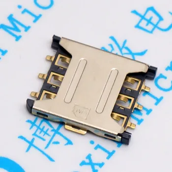 30pcs Plug-ja Nano-SIM-kaardi pesa 6P Micro mälukaardi pesa omanik cell phone väike pull-Nano-SIM kaardi