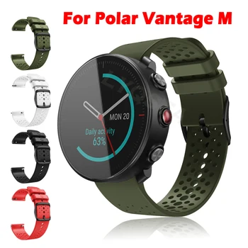 Uus Käevõru Polar Vantage M Ametliku Silikoon Hingav Smart Watch Band Käepael Asendamine Watchband Rihm Tarvikud