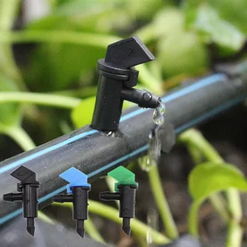 50tk 4/7 mm Reguleeritav Micro Tilguti Sprinkler-Emitter Aed Niisutus Otsik Pihusti jaoks Hoovis Kasvuhoone Aia Kastmiseks Süsteem