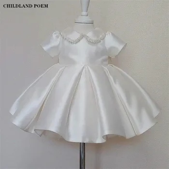 Pulmad Sünnipäev Tüdrukud Dress Pearl Elegantne Lapsed Kleidid Tüdrukute Teismelised Tüdrukud Kleit Baby Väikelapse Tüdrukud cCostume Kleidid
