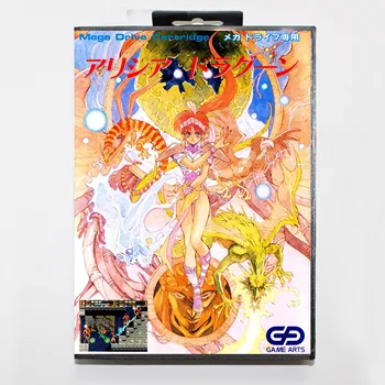 Alisia Täägiga 16bit MD Mäng Kaardi Jaoks Sega Mega Drive/ Genesis koos JP Kate Retail Box