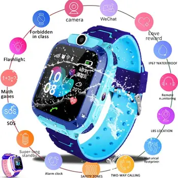 Q12 Laste Smart Watch Lapsed SOS Kellad Smartwatch 2021 Sim-Kaardi Foto Veekindel IP67 Lapsed Vaata Mood Kingitus poisid tüdrukud