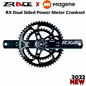 ZRACE x MAGENE RX Dual-Side Power Meter Crankset, 1/2 x 10/11/12s, 165mm/170mm/172.5 mm/175mm, Dual Sided Power Meter Crankset