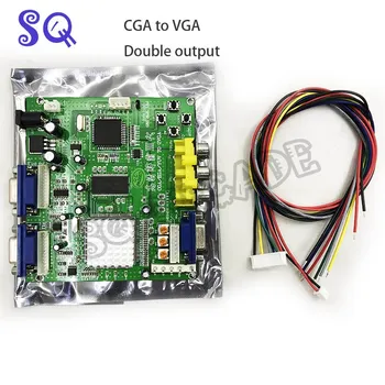 Arkaad Mängu RGB/CGA/EGA/YUV Dual VGA HD-Video-Converter-Adapter Juhatuse ÜLDISEL-8220
