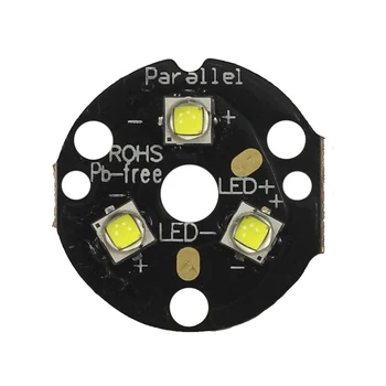 Kolmekordne CREE XP-G2 LED SMD 3535 Emitter koos KDLITKER 20mm DTP Vask MCPCB Paralleelselt Optika Taskulamp DIY