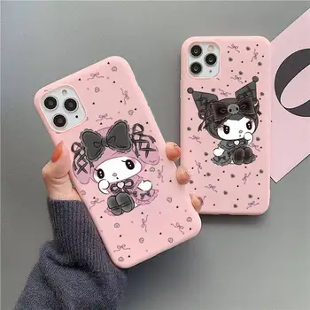 Hello Kitty kuromi minu meloodia Telefon Case For iphone 13 12 11 Pro Max Mini XS 8 7 6 6S Plus SE 2020 XR Candy värvi Silikoonist Kate