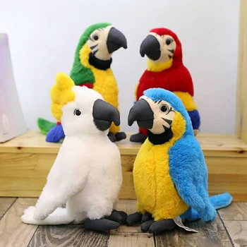 25cm Tõetruu Papagoi Palus Mänguasjad Pehme Simulatsiooni Täidisega Armsad Loomad Linnud Nukud Laste Lapsed Sünnipäeva Kingitus