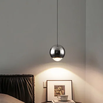 Põhjamaade Kaasaegne LED-Lühter Valgustusseadmete kohta Magamistuba Decor Ripats Kerge Köök Kroom Kuld Uuringu Lugemine Rippus Lamp