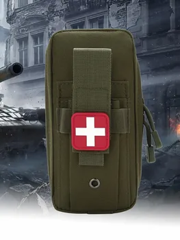 Väljas First Aid Kit Taktikaline Molle Sõjalise EDC WaistPack Meeste Armee Avarii-pääste-ja avariivarustus, Telkimine Avarii Ellujäämise Kott