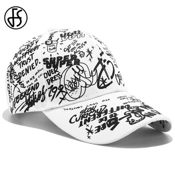 FS 2022 Must Valge Graffiti Prindi Baseball Caps Meeste Streetwear Snapback Hip-Hop Müts Brändi Naiste Aednik ühise Põllumajanduspoliitika Luu Masculino