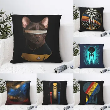 LaForge Kass Moodustamine Visata Padjapüür Star Trek Lühike Pluss Padjakatted On Kodus Diivan Tool Dekoratiivsed Seljakott