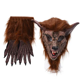 Halloween Hunt Pool Maski Cosplay Warewolf PVC Kiiver Juhul Festival Kostüümid Prop Loomade Beaster Kindad
