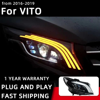 Auto Disain Esituled Jaoks VITO V260 V250 V-Klass W447 Ees LED 2015-2019 Pea Lamp PÄEVATULED Signaali Projektori Objektiivi Auto Tarvikud