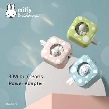 Miffy 30W PD Power Adapter Seina Laadija USB-C-Seina Laadija, Kiire Laadimine Adapteri iPhone Xiaomi Samsung C-Tüüpi Laadijad Armas