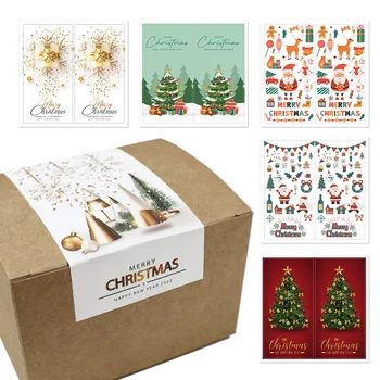 50tk Merry Christmas Tree Jõuluvana Lume Sildid, Kleepsud Kingitus Paketi Kaardi Karbi Ümbriste Puhkus Pool Small Business