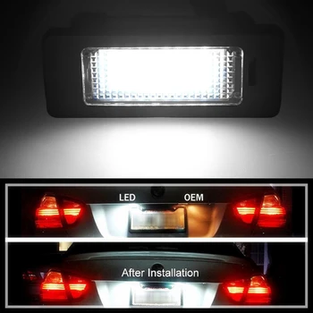 LED-numbrimärk Valgus 6000k Valge 2TK BMW E39 E60 E90 E91 E92 E60 e61 seadmesse E70 E71 Ei Vea Led Lambi Number Auto Kerge Kokkupanek